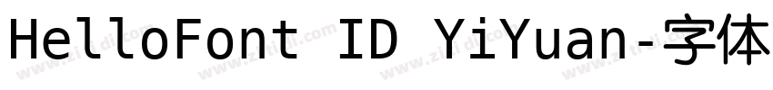 HelloFont ID YiYuan字体转换